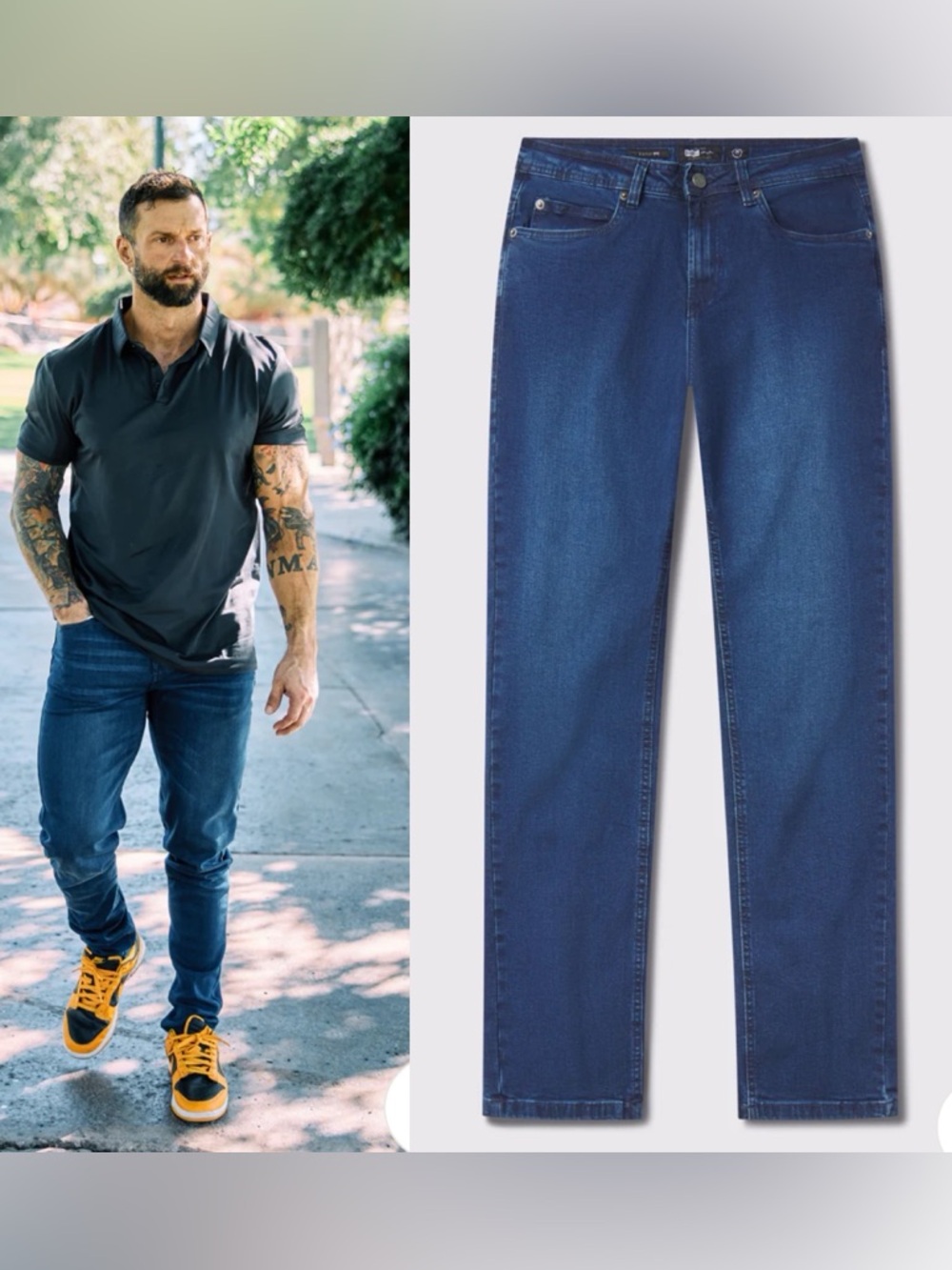 Barbell Apparel Straight Athletic Fit Jeans Long Size 32x34